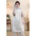 This New Chinese-Style Five-Sleeved Short-Sleeved Mid-Length Cotton And Linen Top Is Versatile For Summer And Features A_ecoleips.com