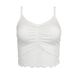 In Stock: 2025 Summer New Women's Clothing Lace Patchwork Ruffled Backless Short Camisole Vest For Women (European And American Style)_ecoleips.com