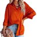 Women's Comfortable Satin Speckled Print Long Sleeve Loose Fit Blouse – Casual Spring Shirt 2026_ecoleips.com