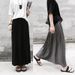 Aria Basics Aria Basics Vintage High Versatile Elastic Waist Artistic Style Casual Women Modal Cotton Pleated Midi Length Skirt_ecoleips.com