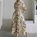 Women's Clothing Women's Wear Simple Long Sleeved Printed Fashionable Shirt Dress_ecoleips.com