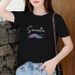 High Quality Short-sleeved T-shirt Women's Loose 2025 Summer New Simple Casual Versatile Women's Summer Top_ecoleips.com