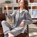 Pajamas Fashion Island Velvet Pajamas Women's Thickened And Velvet Wear Suit Homewear Autumn And Winter Trend_ecoleips.com
