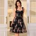Elegant Backless Tie-Up Sequin Party Dress For Women - Glamorous Evening Gown With Stunning Sparkle Details_ecoleips.com