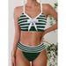 Women's Slimming Bikini Swimsuit – Sexy Two-Piece Swimwear, High-Waisted & Push-Up Design, Comfortable Nylon Blend For Beach & Pool_ecoleips.com