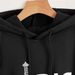 Women's Oversized Hooded Sweatshirt With Eiffel Tower Print – Drop Shoulder Drawstring Casual Pullover For Streetwear & Travel Vibes_ecoleips.com
