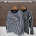Women's Style T-Shirt Indigo Embroidered Whale Print Round Neck Short Sleeve Top Spring Summer New R Brand Letter Stripe_ecoleips.com