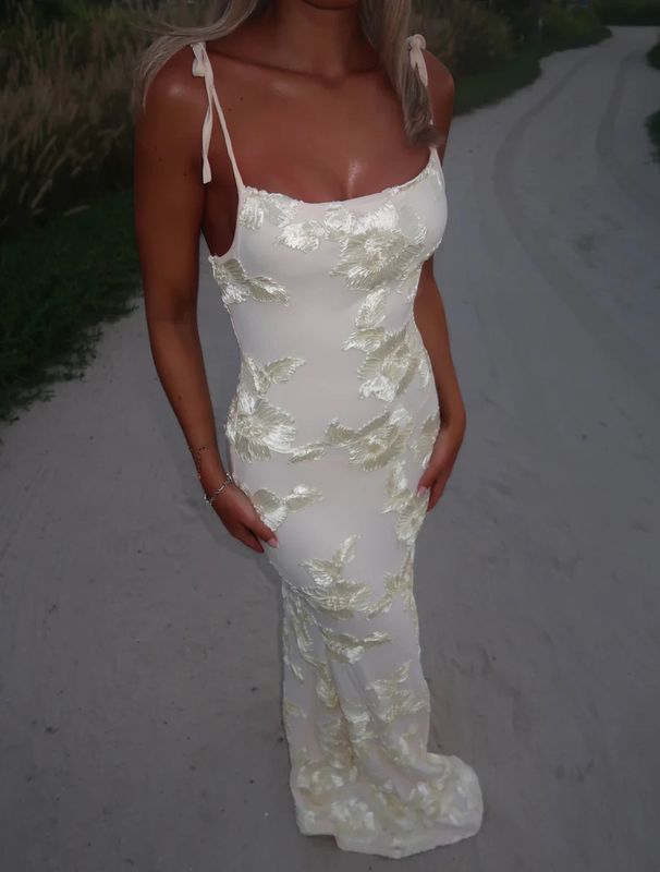 Women's Clothing Three Dimensional Flowered Dress Summer New Products_ecoleips.com
