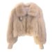 Women’s Fluffy Faux Fur Short Coat – Plush Lapel Collar Jacket | Fox & Mink-Like Luxe Outerwear For Winter & Fall_ecoleips.com