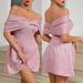 Women's Clothing Sexy Backless Embroidered Pink Dress_ecoleips.com