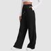 Women's High Waisted Wide Leg Sweatpants - Trendy & Comfortable Lounge Pants For Casual Wear_ecoleips.com