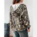 Color-Block Zip Hoodie – Oversized Polyester Streetwear Jacket With Botanical Print_ecoleips.com