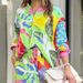 Women's Style Printed Loose Long Sleeve Wide Leg Pants Fashion Suit_ecoleips.com