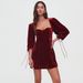 Women's New Hot Girl Solid Color Cuff Tie‑Up Open Back Sexy Slim Fit Bodycon Mini Dress_ecoleips.com