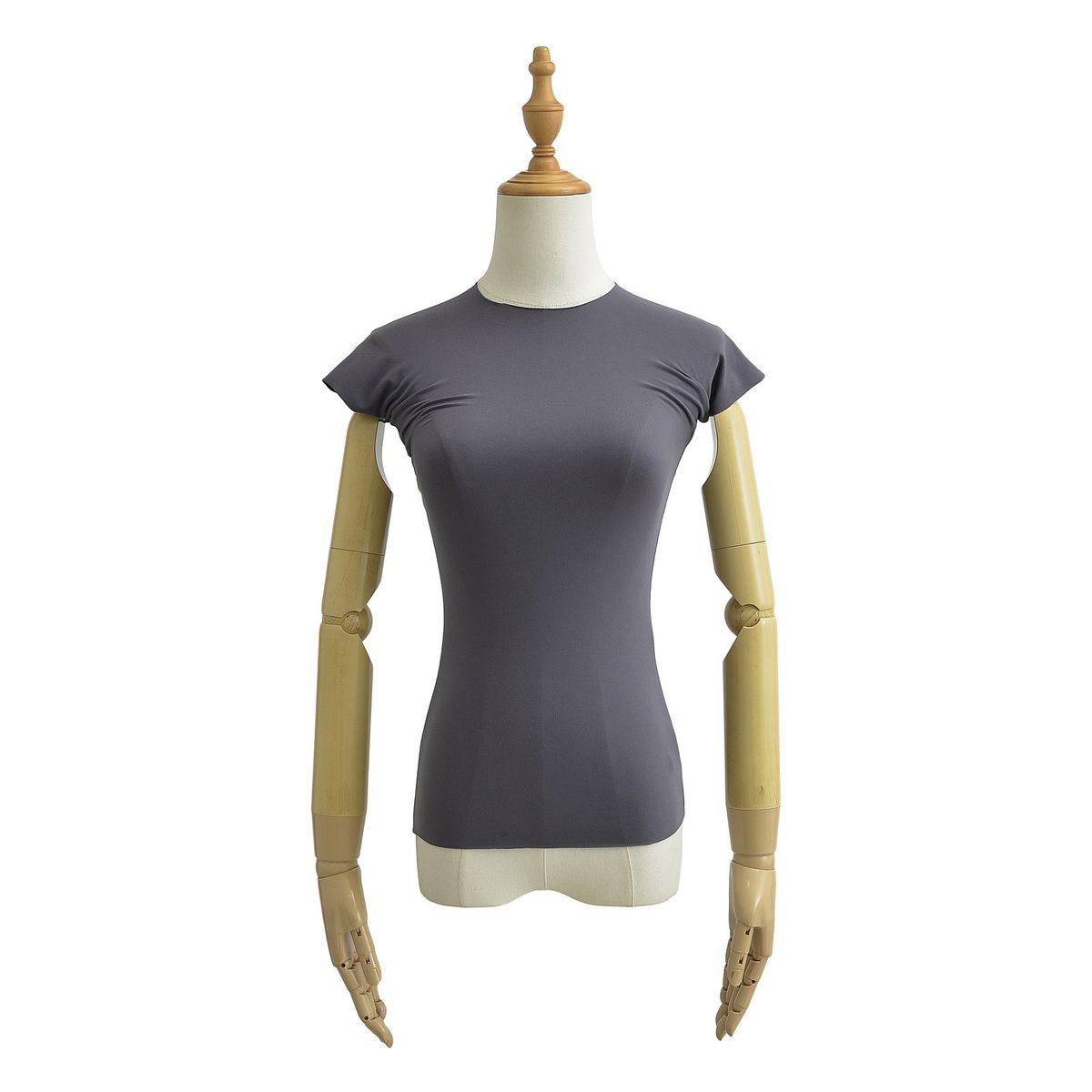 Women's Clothing Style Sexy Solid Color Brushed Bottoming Shirt Summer New Yoga Fitness Short Sleeved T Shirt Tight Elastic Top_ecoleips.com