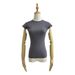 Women's Clothing Style Sexy Solid Color Brushed Bottoming Shirt Summer New Yoga Fitness Short Sleeved T Shirt Tight Elastic Top_ecoleips.com
