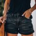 Women's High-Waisted Stretch Denim Shorts Ripped Straight Leg Summer Washed Hot Selling New Style 2026_ecoleips.com