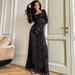 Talenza Summer Women's Wrap Dress Fashion Sexy Lace See-through Beach Vacation Elegant High Waist Bodycon Casual Women's Dress_ecoleips.com