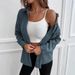 "Stylish Corduroy Long Sleeve Shirt With Button Front & Pockets – Versatile Casual Top For Women"_ecoleips.com