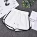 Women's Clothing Summer Casual Solid Color Three Quarter Pants Fashion Women's Wear Horizontal Bar Beach Pants Candy Color Hot Pants_ecoleips.com