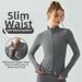 Lightweight Wind-Resistant Zip-Up Yoga Jacket For Women, Slim-Fit Long Sleeve Athletic Top For Running & Gym_ecoleips.com