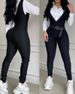 Women's Clothing New Black Suspenders Casual Tight Fitting Layered Jumpsuit_ecoleips.com