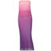 2024 Autumn Winter European And American Women's Slim Sexy Strapless Gradient Color Double Layer One Step Mid-Length_ecoleips.com