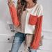 Cozy Patch-Pocket Sweater – Acrylic Blend Pullover With Contrast Stitching (S/M/L/XL, Oversized Fit, Fall-to-Winter Essential, Sweetheart Colors)_ecoleips.com