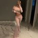 New Women's Fashion Two-Piece Sexy Waist-Cinching Top Slim Fit Bodycon Flared Pants Set_ecoleips.com