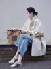 Mid-length Trench Coat Women, New Spring And Autumn Style, Petite Size, High-end Look, Super Stylish, Korean-style,_ecoleips.com