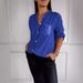 2025 Spring/Summer Women's Loose Casual Embroidered Sleeve Shirt_ecoleips.com