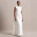 Women's Clothing Women's Sleeveless Long Dress Round Neck Pleated Waist Backless Style Ribbon Cape Evening Gown_ecoleips.com