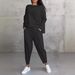 Women's Clothing Irregular Design Long Sleeved Sweater Harem Pants Suit_ecoleips.com