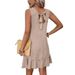 Aria Basics Aria Basics Cross-border Spring Summer New European And American Fashion Versatile Casual Solid Color Sleeveless Round-neck_ecoleips.com
