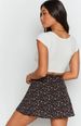 K Women's Floral Skirt, Printed Umbrella Skirt, Invisible Zipper Short Skirt, Large Skirt, High Waist_ecoleips.com