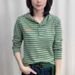 Fashionable Striped Hooded Long-Sleeve T-Shirt, Versatile For Spring And Autumn, Plus-Size Women's Clothing, Slimming, A_ecoleips.com