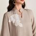 AB185 Abaya Muslim Long Sleeve Cotton Linen Elegant Embroidered Dress Solid Color Loose Fit Large Robe_ecoleips.com