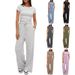Women's Solid Color Casual Suit Pleated Short Sleeve Top And High Waisted Wide Leg Pants Sportswear Set Relaxed Everyday Wear Comfortable Feshion_ecoleips.com