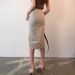 Women's High Waist Slit Wrap Skirt - New Summer Casual Midi Skirt For Work, Flowy A-Line Skirt With Side Slit, Comfortable Cotton Linen Fabric_ecoleips.com
