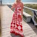 Women's Clothing Spring And Summer New Design Printed Suspenders Temperament Dress_ecoleips.com