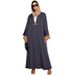 2025 New Muslim Suede Large Size Robe Elegant Temperament Dress_ecoleips.com