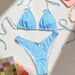 Summer Sweet Style Women's Two Piece Swimsuit Bikini Floral Plaid Bowknot Cross Border E Commerce Vacation New 2024_ecoleips.com