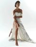 Elegant Sparkling Slit Long Sleeve Party Dress For Women – High-Low Hem, Sweetheart Neckline, Flowy A-Line Silhouette_ecoleips.com