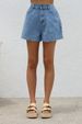 Women's Clothing Fashion Sleeveless Waist High Waist Loose Denim Shorts Set_ecoleips.com