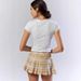 Summer Lace Patchwork Top for Women Slim Fit round Neck Short Sleeve European American Style Sexy Girl Solid Color_ecoleips.com