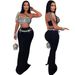 Women's Clothing New Solid Color Navel Baring Hot Diamond Off Shoulder Tube Top Vest Half Length Skirt Suit_ecoleips.com