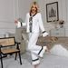 European American Cross-border Women's Spring Autumn Home Wear Set, Fashionable Sexy Lace Pajamas, Long-sleeved And_ecoleips.com