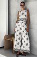 Women's Clothing Fashion Women's Casual Printed Sleeveless Tops Wide Leg Pants Suits For Women_ecoleips.com