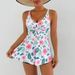 Women's Clothing Bikini Sexy Pit Tube Top High Split Front Twist Swimsuit Bikini_ecoleips.com