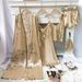 Women's Clothing home wear set, printed cherry pajamas for women, thin nightgown, suspenders, shorts, suspender skirt set_ecoleips.com
